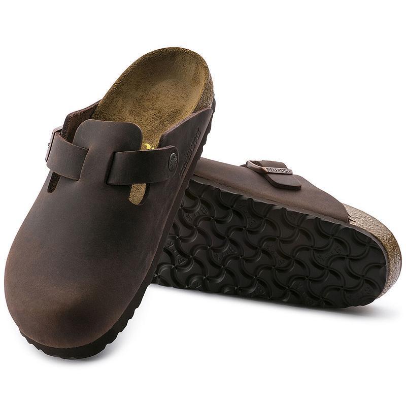 Boston Birkenstock Oiled Kozene Damske Hnede | SK 237PJJ